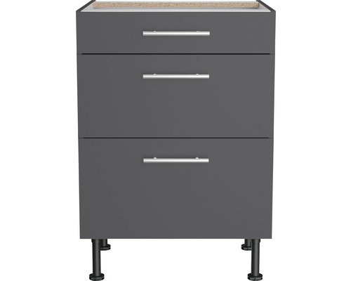 Badezimmer Unterschrank mit drei Schubladen und Füßen