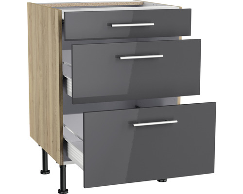 Küchenunterschrank mit drei Schubladen