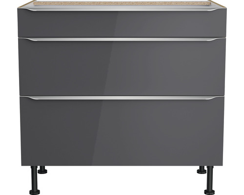 Unterschrank mit zwei Schubladen und Füßen