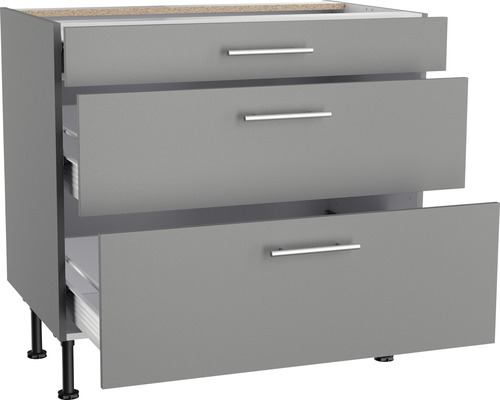 Küchenunterschrank mit drei Schubladen