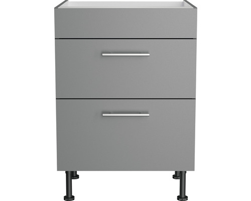 Waschbeckenunterschrank mit zwei Schubladen und Füßen