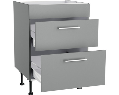 Unterschrank mit zwei Schubladen für Küchen oder Badezimmer