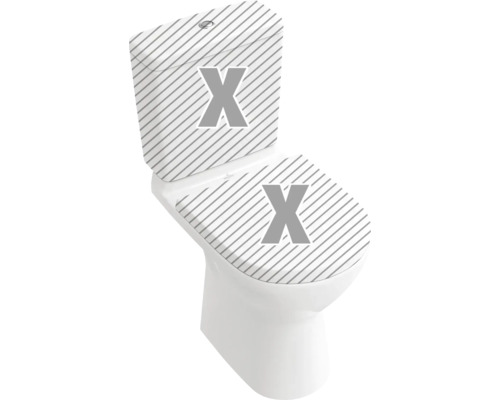 WC au sol en céramique