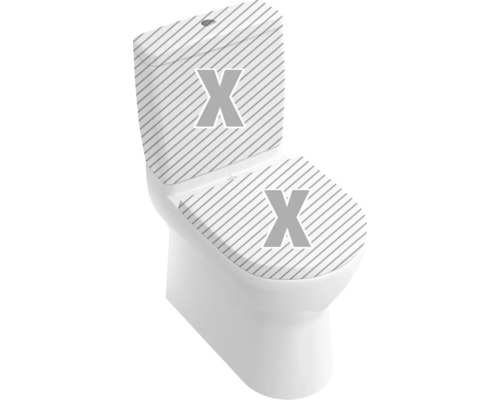 WC pour ensemble WC Villeroy & Boch O.novo cuvette à fond creux avec bride de rinçage blanc avec revêtement sans abattant WC ni réservoir de chasse d'eau 565810R1