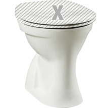 Stand-WC VitrA Norm Flachspüler mit Spülrand weiß ohne WC-Sitz 1734610-thumb-0