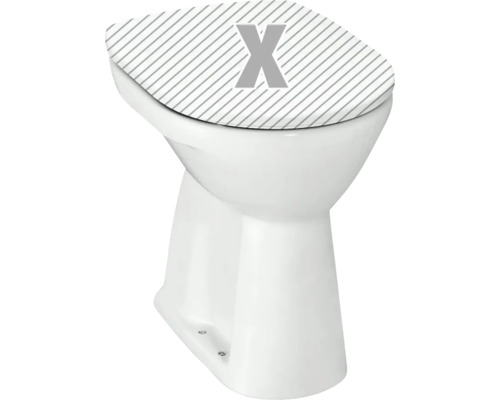WC à poser LAUFEN Pro cuvette à fond plat avec bride surélevé blanc avec revêtement sans abattant WC H8259574000001