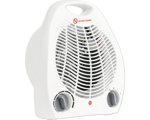 TZS First Austria Radiateur Soufflant 2000W ou 3000W, Chauffage d'Appoint,  Générateur d'air Chaud/Froid, Noir et Blanc