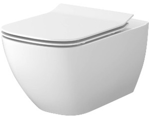 Kit de WC suspendu sans bride de rinçage Cersanit Virgo blanc S701427