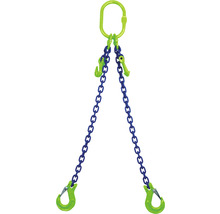 Élingue chaîne organe de suspension à chaîne Mamutec 2 brin 6 mm GK10 avec crochet de charge et raccourcisseur, 6 m