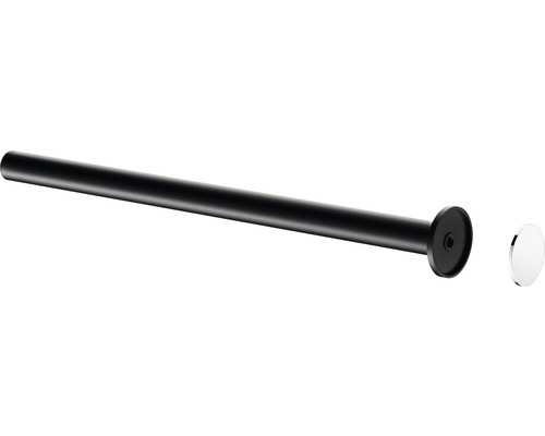 Support de papier toilette noir avec couvercle