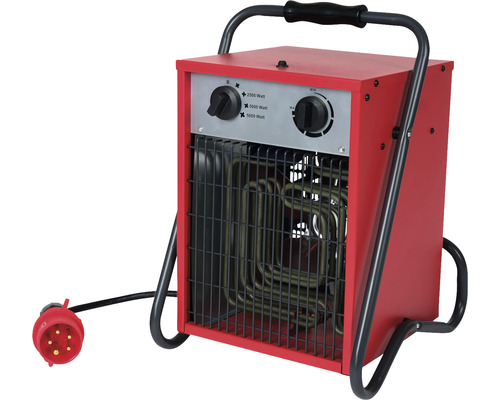 Radiateur soufflant électrique rouge 5000 watts Radiateur soufflant électrique rouge 5000 watts