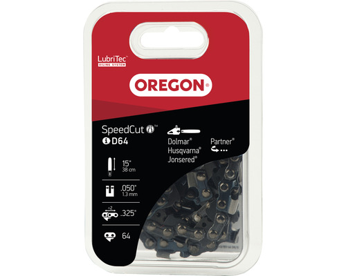 Chaîne de tronçonneuse OREGON Q95TXL064E, 325" | 1,3 mm | 64 TG | HM | 38 cm Chaîne de tronçonneuse Oregon SpeedCut D64, 38 centimètres