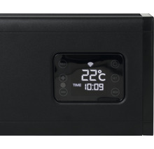Convecteur EUROM Alutherm 80 x 21 cm 1000 W noir