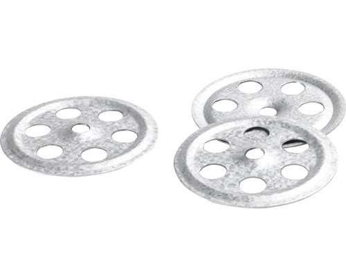 Rondelles pour panneaux isolants swissporBOARD galvanisé Ø 36 mm carton= 10 pces Plaque isolante en métal avec trous