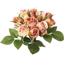 Bouquet de roses avec feuilles
