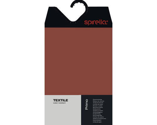 Spirella Primo Duschvorhang, Textil, wasserabweisend