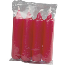 Verpackung mit vier roten Tafelkerzen