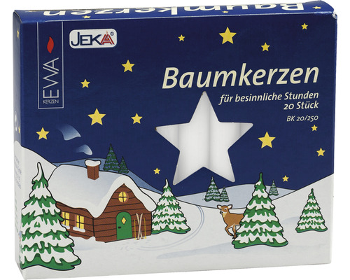 Packung Baumkerzen für besinnliche Stunden
