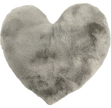 Coussin décoratif en forme de cœur en peluche