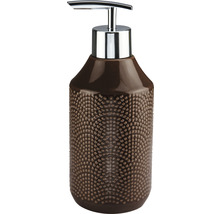 Seifenspender mit Punktmuster und Chrompumpe