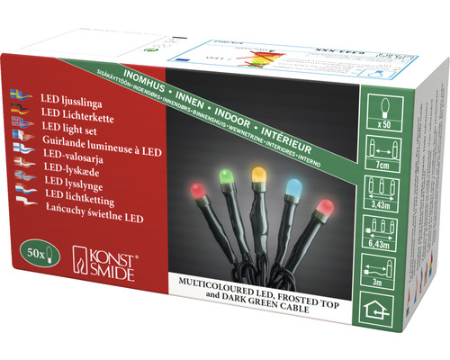 Emballage d''une guirlande lumineuse LED pour l''intérieur
