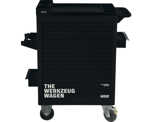 Servante d'atelier placard intégré établi WGB noir 670 x 970 x 470 mm