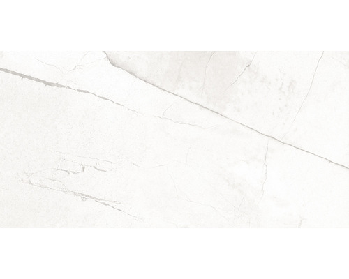 Dalle de terrasse en grès cérame fin Serrenti Bianco bord rectifié 120 x 60 x 2 cm
