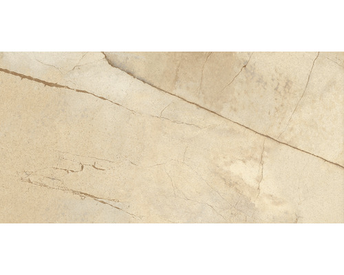 Dalle de terrasse en grès cérame fin Serrenti beige bord rectifié 120 x 60 x 2 cm