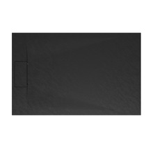 Schwarze Duschwanne aus Mineralguss
