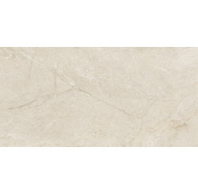 Carrelage sol et mur en grès-cérame fin Wells 60 x 120 x 1,05 cm cream beige brillant rectifiée