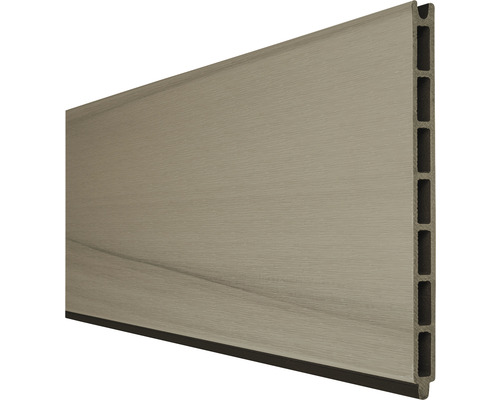 Einzelprofil GroJa Flex Grande 180 x 25,3 cm bi-color co-extrudiert Terrassendiele aus Verbundmaterial