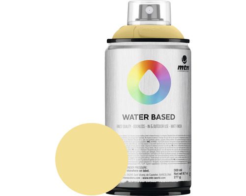Peinture aérosol MTN Montana Water Based RV-135 Naples Yellow 300 ml