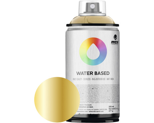 Peinture aérosol MTN Montana Water Based RV-127 Frame Gold 300 ml