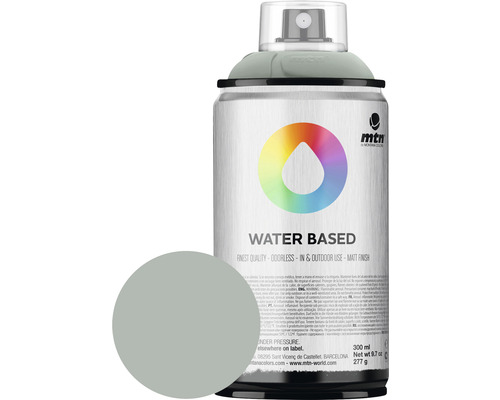 Peinture aérosol MTN Montana Water Based RV-7040 Neutral Grey 300 ml