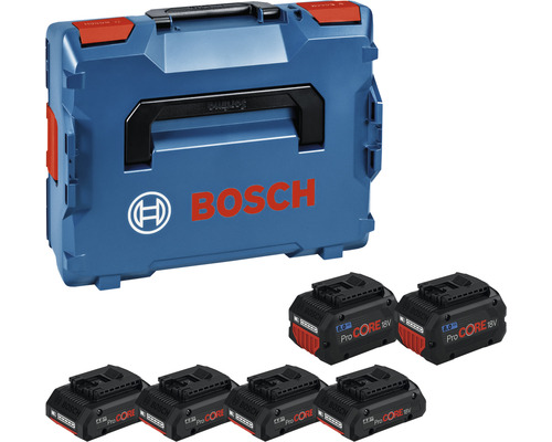 Pack de batteries 4 x 18V ProCORE18V Bosch Professional 4.0Ah + 2 x 18V ProCORE18V 8.0Ah