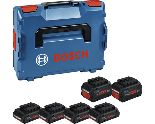 Akkupack 4 x 18V ProCORE18V Bosch Professional 4.0Ah + 2 x 18V ProCORE18V 8.0Ah