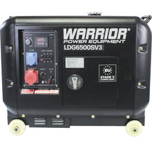 Groupe électrogène Warrior LDG6500SV3-EU Diesel 3 phases 5500W 1x400V 1x230V-thumb-0