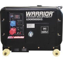 Groupe électrogène Warrior LDG6500SV3-EU Diesel 3 phases 5500W 1x400V 1x230V-thumb-2