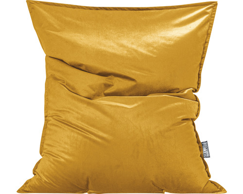 Pouf coussin Sitting Point Bigbag Marla env. 380 litres jaune moutarde 170x130x20 cm