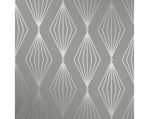 Papier peint intissé 111310 Jewel Marquise géométrique gris foncé Papier peint à motif géométrique en losange