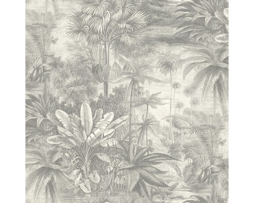 Papier peint intissé 831931 Selection Exotic gris Papier peint avec motif de jungle