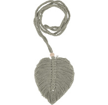 Feuille en macramé avec cordon en coton pour la décoration