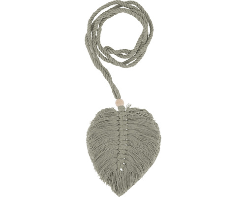 Feuille en macramé avec cordon en coton pour la décoration