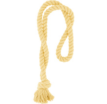 Corde torsadée en fibres naturelles avec nœud et franges