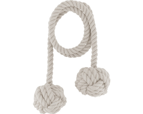 Corde décorative en coton avec extrémités nouées