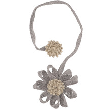 Embrasse de rideau décorative avec motif floral en textile