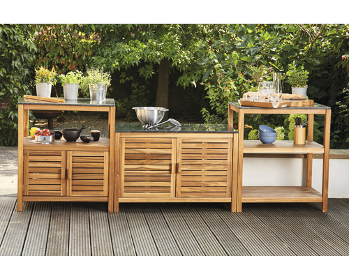 Ensemble de meubles de jardin Siena Garden module simple en bois