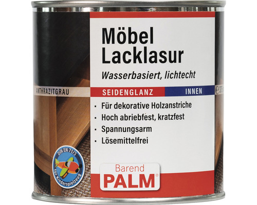 Barend Palm MöbelLacklasur Anthrazitgrau 375 ml