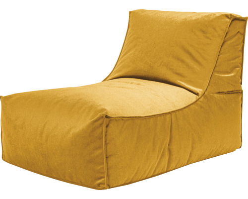 Fauteuil Sitting Point Rock Marla env. 280 litres jaune moutarde 65x100x65 cm Pouf fauteuil jaune