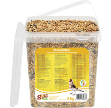 Streufutter für Wildvögel im Eimer, 3 kg